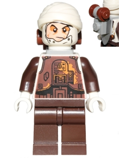LEGO Minifigure -- Dengar (White Torso)-Star Wars -- SW0751 -- Creative Brick Builders